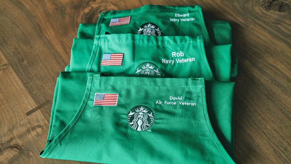 ★非売品★starbucksエプロン 新品未使用 緑 スターバックス スタバ Starbucks Coffee - スターバックス スタバエプロン グリーン